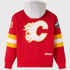 Calgary Flames OVO x NHL Fleece Hoodie - Red | US 203514862