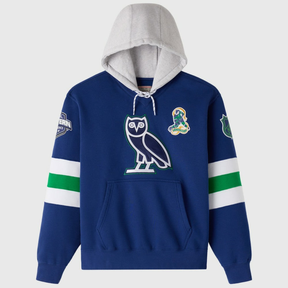 Vancouver Canucks OVO x NHL Fleece Hoodie - Blue | US 203514867