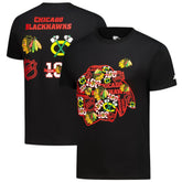 Chicago Blackhawks Starter Logo Collage T-Shirt - Black | US 203517176