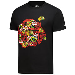 Chicago Blackhawks Starter Logo Collage T-Shirt - Black | US 203517176