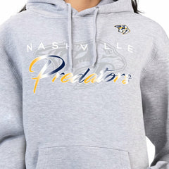 Nashville Predators G-III 4Her by Carl Banks Women's Shadow Logo Fleece Hoodie - Gray | US 203519919