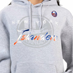 New York Islanders G-III 4Her by Carl Banks Women's Shadow Logo Fleece Hoodie - Gray | US 203519920