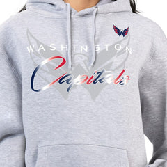 Washington Capitals G-III 4Her by Carl Banks Women's Shadow Logo Fleece Hoodie - Gray | US 203519925