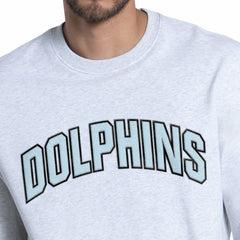 Miami Dolphins Starter Faceoff Fleece Sweatshirt - Ash Sweatshirts