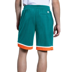 Miami Dolphins Starter Throwback Power Play Mesh Shorts - Aqua Shorts