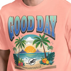 Miami Dolphins Margaritaville Good Day T-Shirt - Coral T-shirts