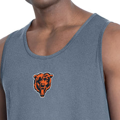Chicago Bears MSX by Michael Strahan Energy Scoop Neck Tank Top - Navy Tops