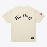 Detroit Red Wings Mitchell & Ness Unisex Arched Team T-Shirt - Cream | US 203521588