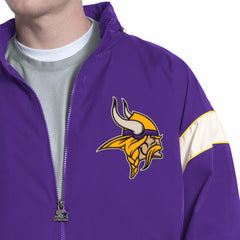 Minnesota Vikings Starter The Gust Full-Zip Hooded Jacket - Purple Jackets