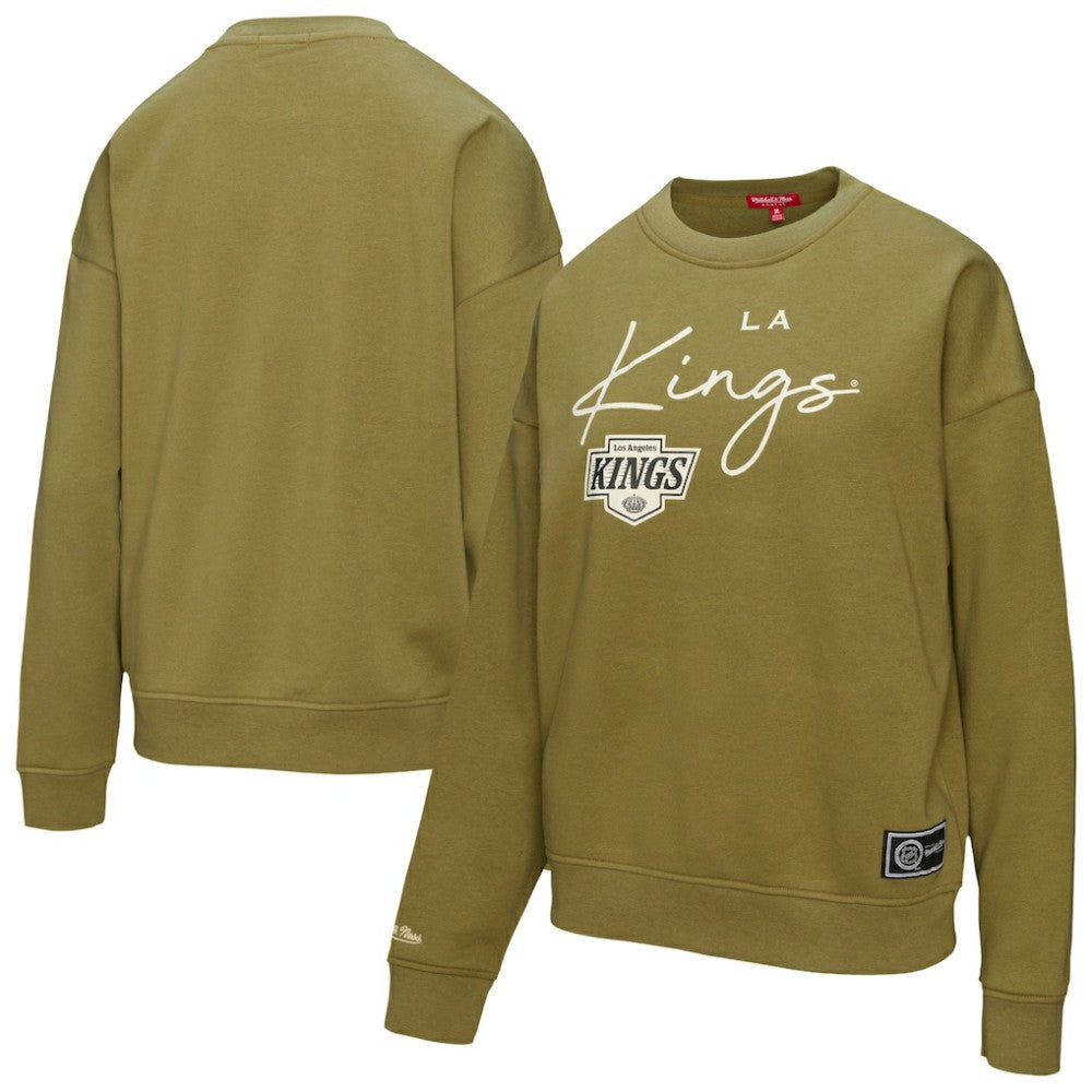 Los Angeles Kings Mitchell & Ness Women's Fleece Sweatshirt - Hunter Green | US 203521939