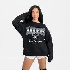 Las Vegas Raiders Gameday Couture Women's Powerhouse Play Premium Fleece Sweatshirt - Black Sweatshirts