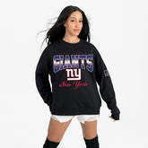 New York Giants Gameday Couture Women's Powerhouse Play Premium Fleece Sweatshirt - Black Sweatshirts
