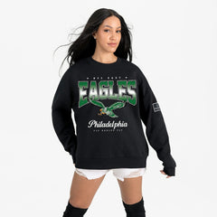 Philadelphia Eagles Gameday Couture Women's Powerhouse Play Premium Fleece Sweatshirt - Black Sweatshirts