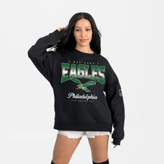 Philadelphia Eagles Gameday Couture Women's Powerhouse Play Premium Fleece Sweatshirt - Black Sweatshirts