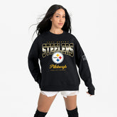 Pittsburgh Steelers Gameday Couture Women's Powerhouse Play Premium Fleece Sweatshirt - Black Sweatshirts