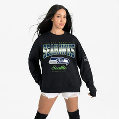 Seattle Seahawks Gameday Couture Women's Powerhouse Play Premium Fleece Sweatshirt - Black Sweatshirts