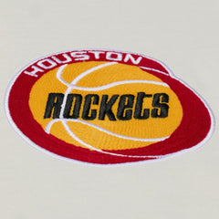 Houston Rockets Hardwood Classics Chainstitch Premium T-Shirt Cream - Mitchell & Ness