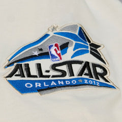 Orlando Magic Hardwood Classics Chainstitch Premium T-Shirt Cream - Mitchell & Ness