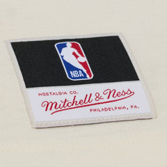 Cleveland Cavaliers Hardwood Classics Chainstitch Premium T-Shirt Cream - Mitchell & Ness