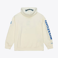 Minnesota Timberwolves Hardwood Classics Chainstitch Premium Fleece Hoodie Cream - Mitchell & Ness