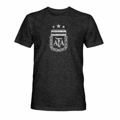 Argentina National Team 1863FC Mono Badge Vintage Tri-Blend T-Shirt Black