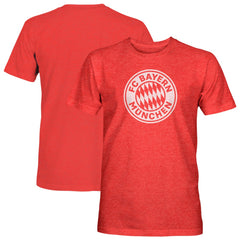 Bayern Munich 1863FC Mono Badge Vintage Tri-Blend T-Shirt Red