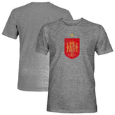 Spain National Team 1863FC Color Badge Vintage Tri-Blend T-Shirt Gray