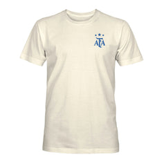 Argentina National Team 1863FC Own the Pitch Heavyweight T-Shirt Cream