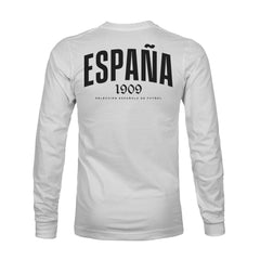 Spain National Team 1863FC Back Team Arch Long Sleeve T-Shirt Gray