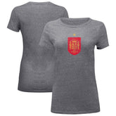 Spain National Team 1863FC Women's Color Badge Vintage Tri-Blend T-Shirt Gray
