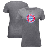 Bayern Munich 1863FC Women's Color Badge Vintage Tri-Blend T-Shirt Gray