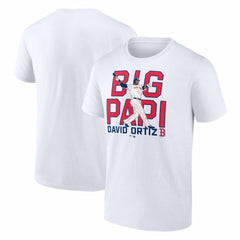 David Ortiz Boston Red Sox Cooperstown Player T-Shirt - White T-shirts