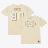 Jerry Rice San Francisco 49ers Sandman Name & Number T-Shirt - Cream T-shirts
