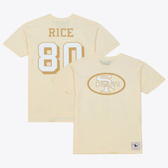 Jerry Rice San Francisco 49ers Sandman Name & Number T-Shirt - Cream T-shirts
