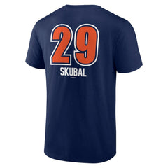Tarik Skubal Detroit Tigers Fastball Player Name & Number T-Shirt - Navy T-shirts