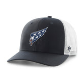 Washington Capitals '47 Logo Trucker Adjustable Hat - Navy/White | US 203530883