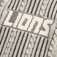 Detroit Lions Off Season x NFL Unisex Cable Knit Sweater - Cream/Gray