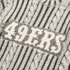 San Francisco 49ers Off Season x NFL Unisex Cable Knit Sweater - Cream/Gray