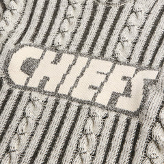 Kansas City Chiefs Off Season x NFL Unisex Cable Knit Sweater - Cream/Gray