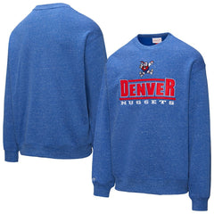 Denver Nuggets Throw It Back Fleece Sweatshirt Royal - Mitchell & Ness