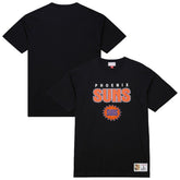 Phoenix Suns Hardwood Classics Throw It Back Premium T-Shirt Black - Mitchell & Ness