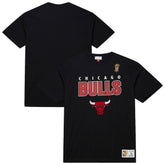 Chicago Bulls Hardwood Classics Throw It Back Premium T-Shirt Black - Mitchell & Ness