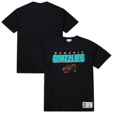 Memphis Grizzlies Hardwood Classics Throw It Back Premium T-Shirt Black - Mitchell & Ness