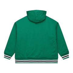 Boston Celtics Throw It Back Quilted Fleece Quarter-Zip Hoodie Green - Mitchell & Ness