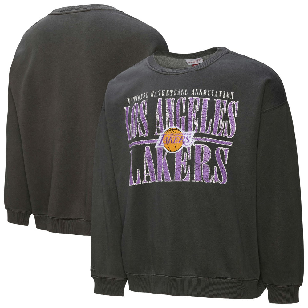 Los Angeles Lakers NBA Downtown Collection Fleece Sweatshirt Black - Mitchell & Ness