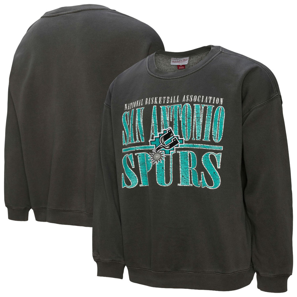 San Antonio Spurs NBA Downtown Collection Fleece Sweatshirt Black - Mitchell & Ness