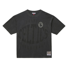 Boston Celtics Downtown Collection Premium T-Shirt Black - Mitchell & Ness
