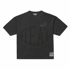 Miami Heat Downtown Collection Premium T-Shirt Black - Mitchell & Ness