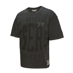 Philadelphia 76ers Downtown Collection Premium T-Shirt Black - Mitchell & Ness