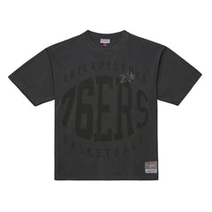 Philadelphia 76ers Downtown Collection Premium T-Shirt Black - Mitchell & Ness